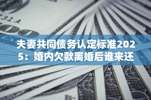武汉夫妻共同债务认定标准2025:婚内欠款离婚后谁来还? 武汉夫妻共同债务认定标准2025:婚内欠款离婚后谁来还?