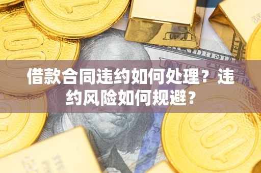 武汉借款合同违约如何处理？违约风险如何规避？