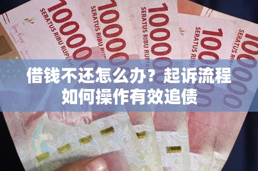 武汉借钱不还怎么办？起诉流程如何操作有效追债