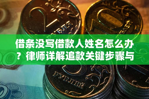 武汉借条没写借款人姓名怎么办？律师详解追款关键步骤与证据链构建
