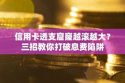 武汉信用卡透支窟窿越滚越大？三招教你打破息费陷阱