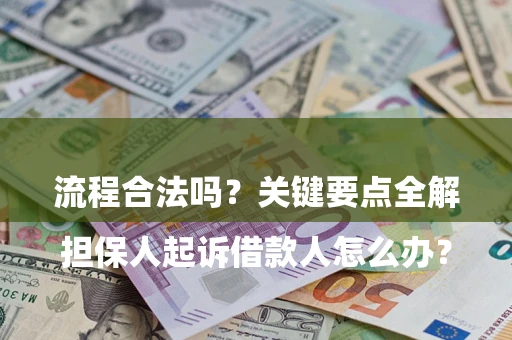 武汉

担保人起诉借款人怎么办？流程合法吗？关键要点全解析
